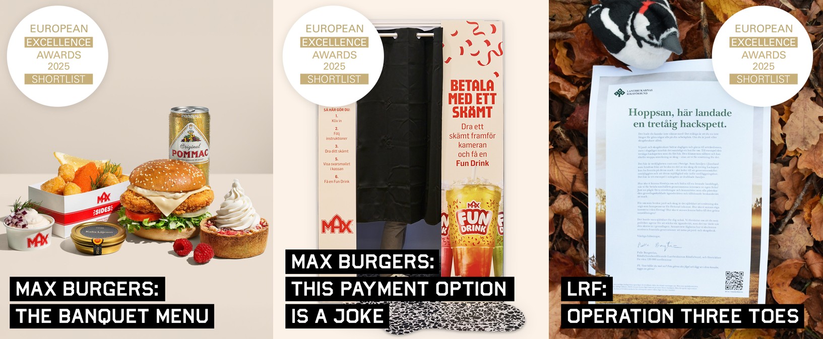 Fyra shortlist i European Excellence Awards